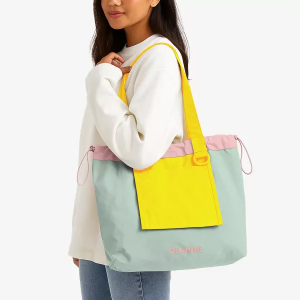 Color Pop Foldable Tote - Lemon Mist