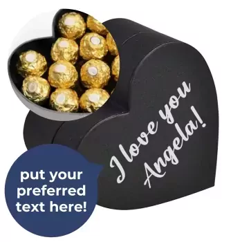 Personalized Ferrero Heart Box. - Standard