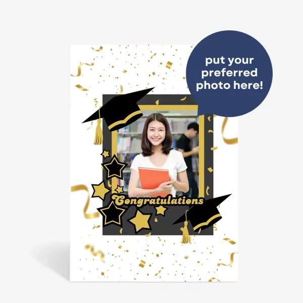 Personalized Graduation Greeting Card - Standard Message
