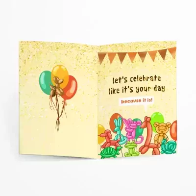 Party Animal Birthday Greeting Card - Standard