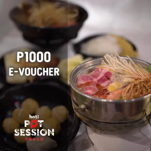 Hot Pot Session - E-Voucher - 1000php