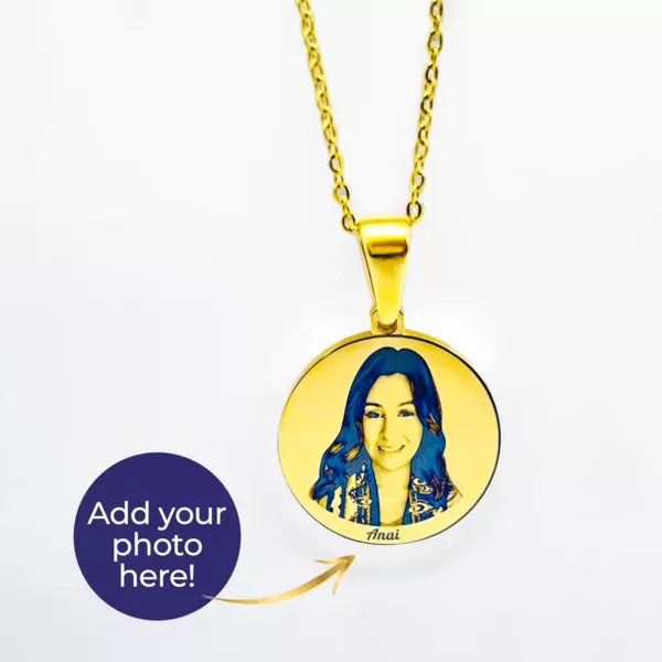 Photo Engraved Personalized Necklace Online Gift Delivery