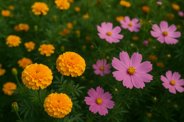 October’s Blooming Stars: Marigold, Cosmos, and Their Floral Companions