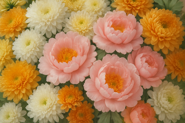 November's Floral Stars: The Chrysanthemum and the Peony