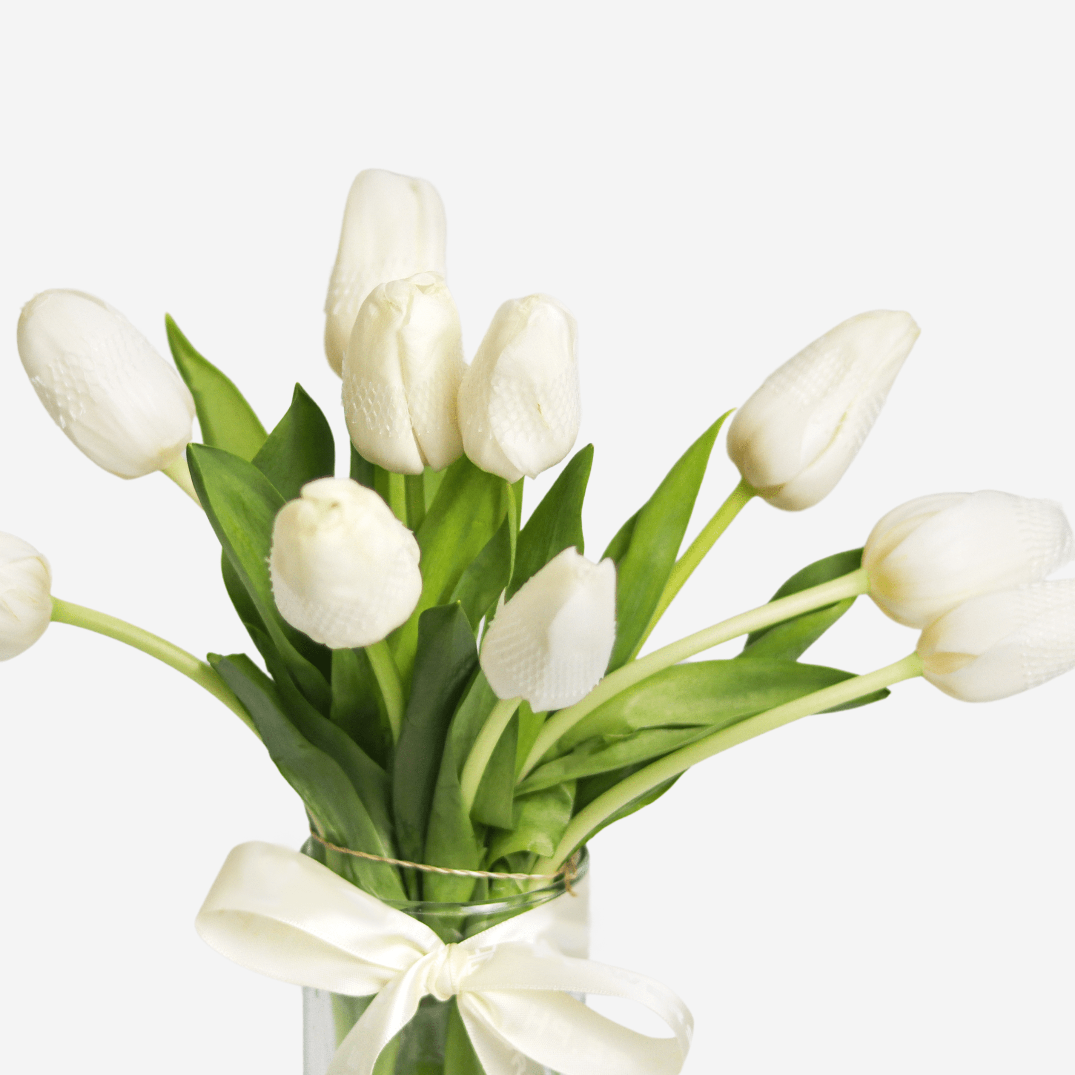 10 Stems of White Tulips