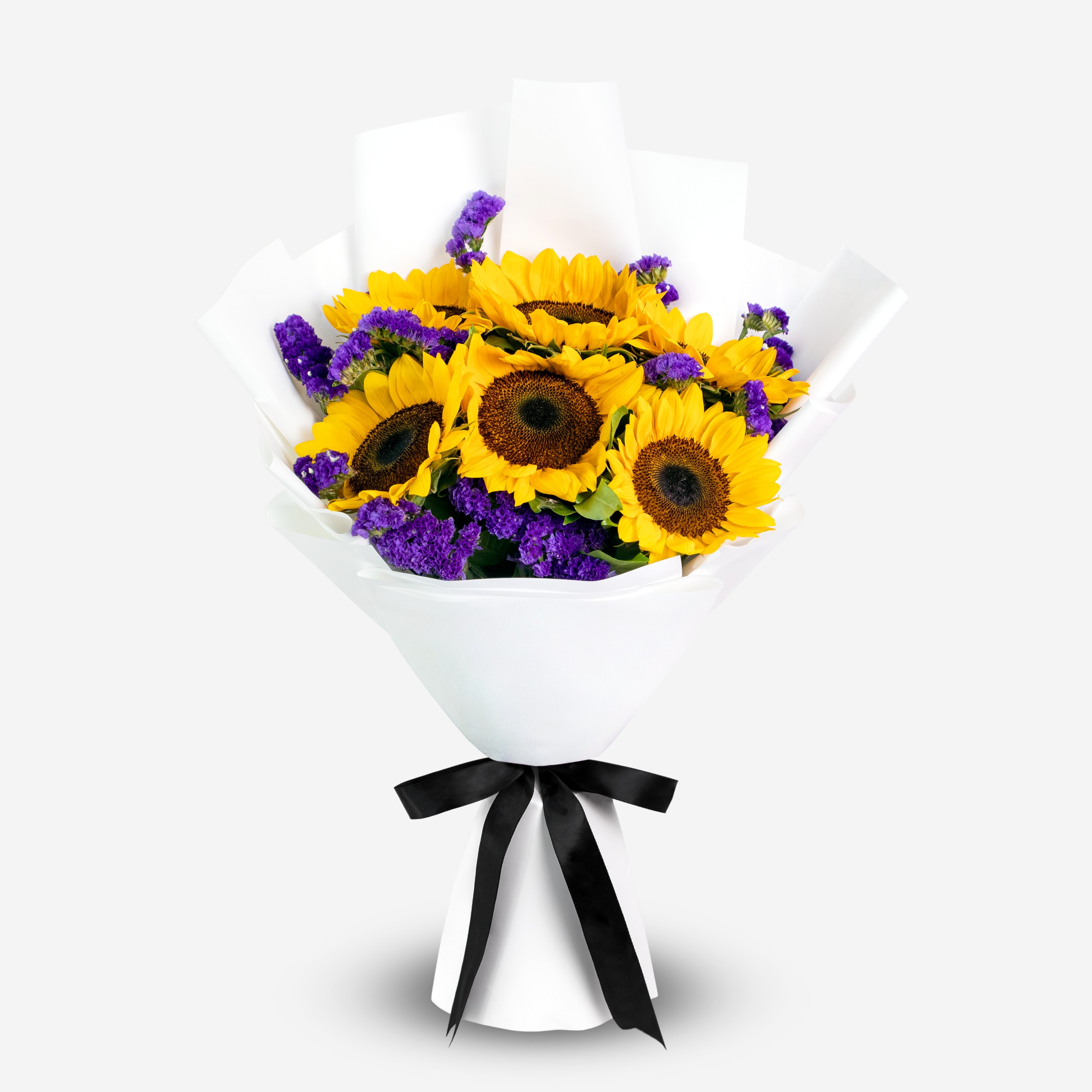 Golden sunflowers blooming with cheerful energy.