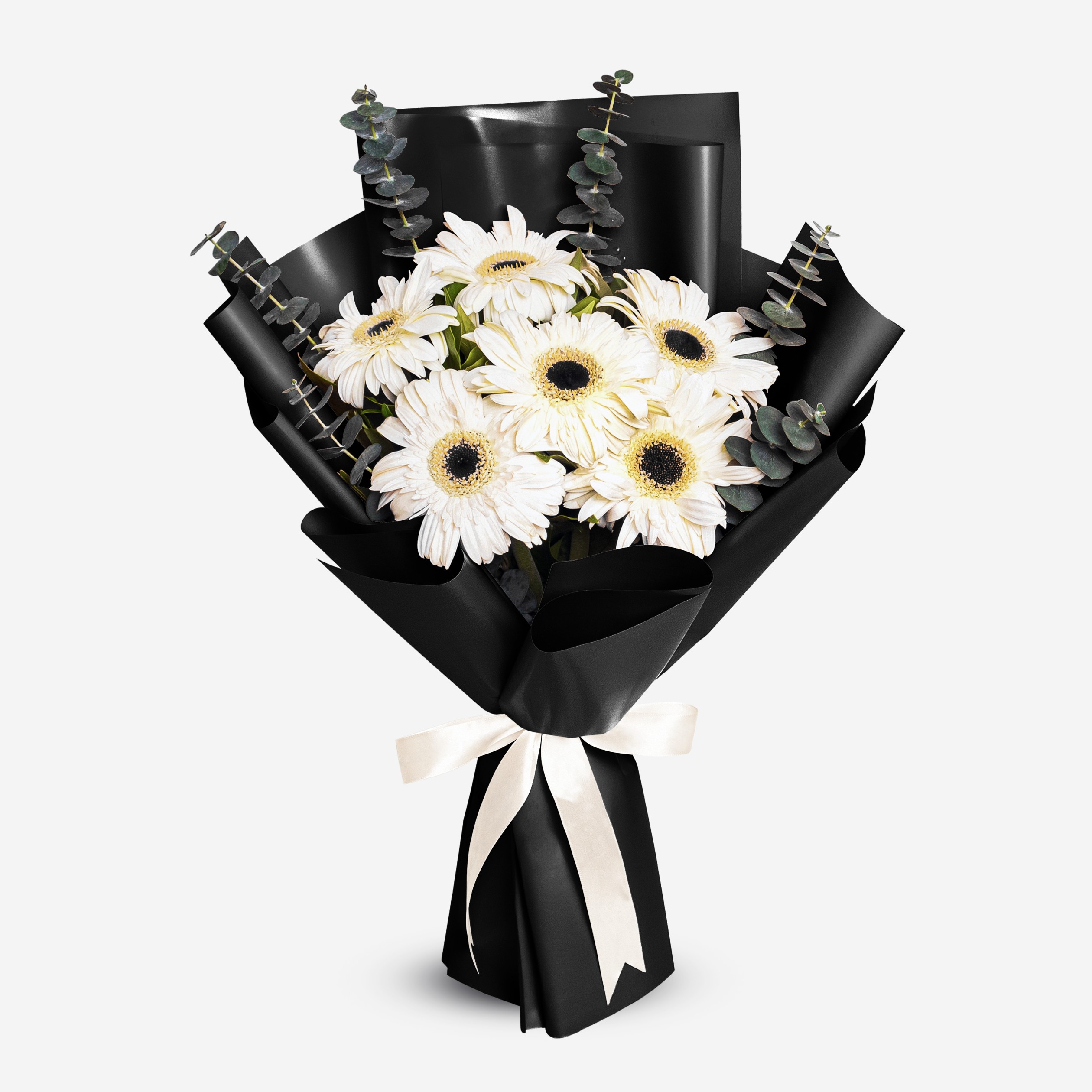  this bouquet captures the essence of deep romance and passion.