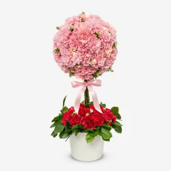 Pink Bloom Topiary