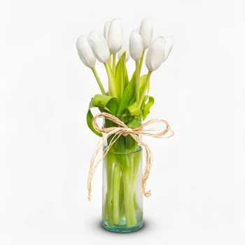 White Tulips in Vase