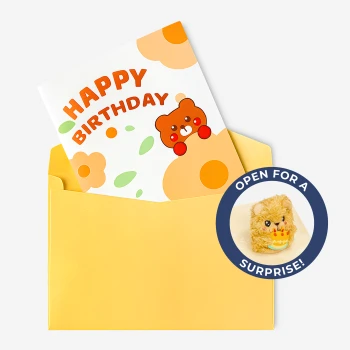 Happy Birthday Plushie Pop Up Card