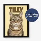 Personalized Pet Vector Poster 1