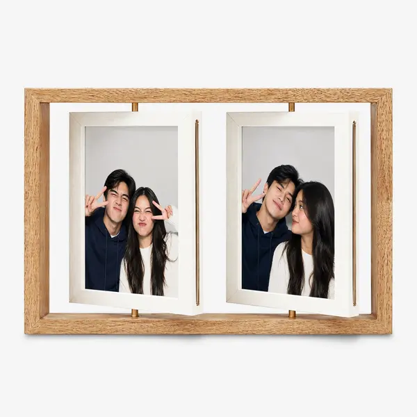 Rotating Wooden Photo Frame 2