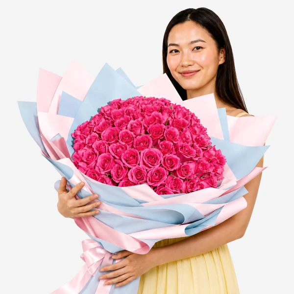 Boundless Romance (99 Pink Roses) - Standard