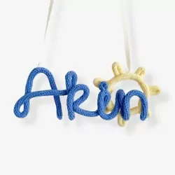 Personalized Knitted Name Wall Hanging