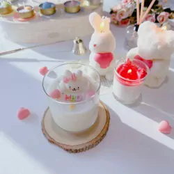 Little Rabbit Candle Glass