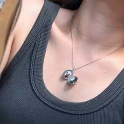 Oval Locket Necklace