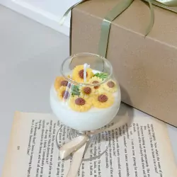 Sunflower Scented Candle Glass
