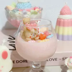 Little Bear Candle Glass