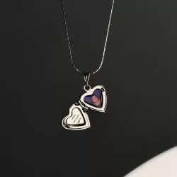 Mini Heart Locket Necklace
