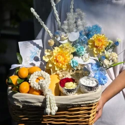 Songkran Blessing Garland Gift Basket