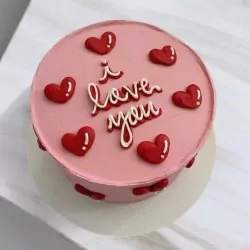 Sweetheart Pink Cake 0.5 lb