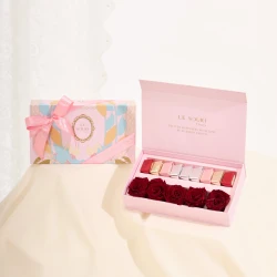 Pink of Love Preserved Rose Chocolate Box