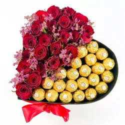 Black Heart Ferrero Box