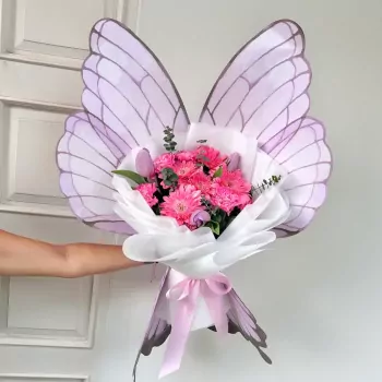 Purple Butterfly Bouquet