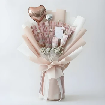 10,000 THB Heart Money Bouquet