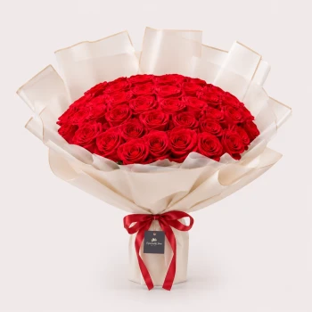 51 Red Roses Passionate Elegance