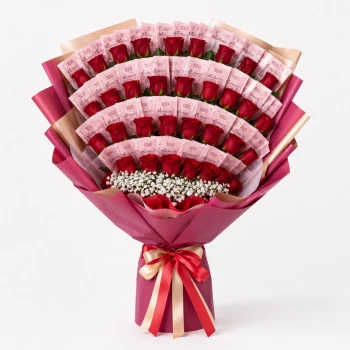 Rosebud Riches Money Bouquet