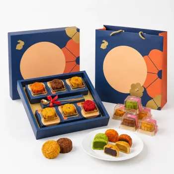 Mini Pastel Moon Cakes