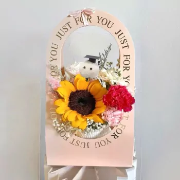 Graduation Bloom Basket