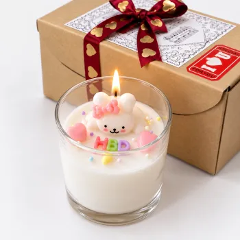 Little Rabbit Candle Glass