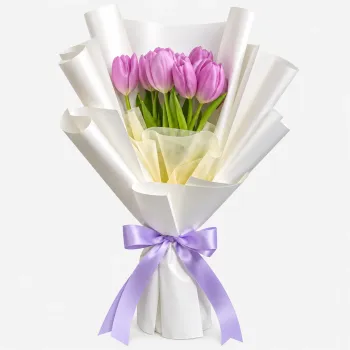 Purple Tulips Bouquet