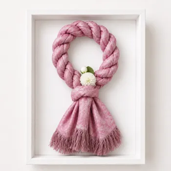 Pink Pashmina Scarf Malai