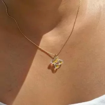 Hologram Letters Pendant Necklace