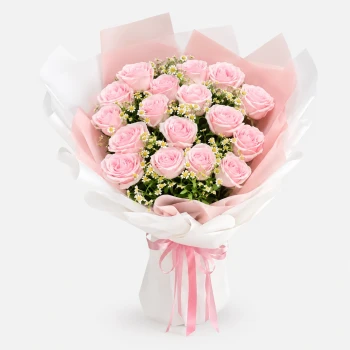 20 Pink Roses Timeless Bouquet