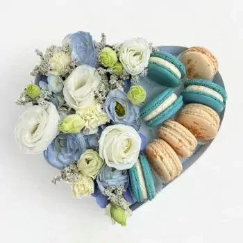 Blue Macaron Box