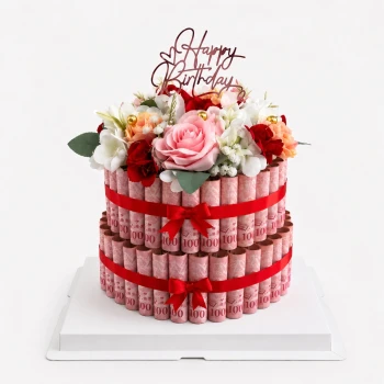 Lavish Love Money Cake