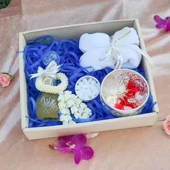 Thai Ceremony White Garland Set