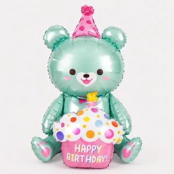 Happy Birthday Bear Balloon.