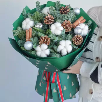 Green Christmas Bouquet