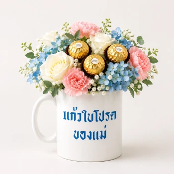 Mom Mug with Flowers