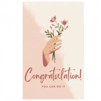 Congrats Card (9 x 5.5 cm)