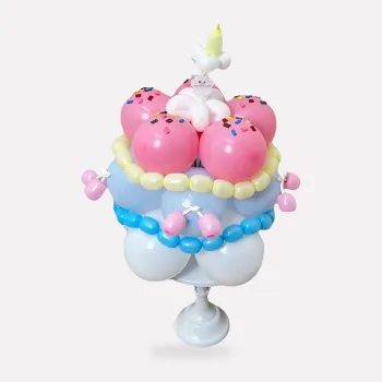 Bubblegum Balloon Cake