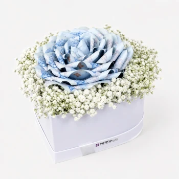 Blue Rose Money Box