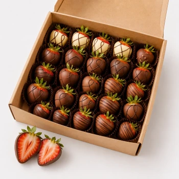 Chocolate Covered Strawberries Box 25 pieces