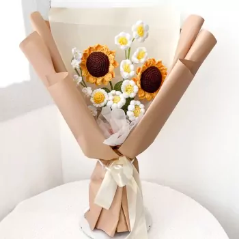 Sunflower Bouquet Crochet Flower