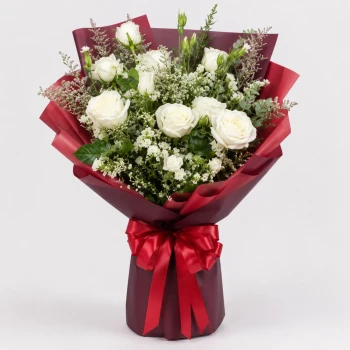 Whispering Ivory Roses